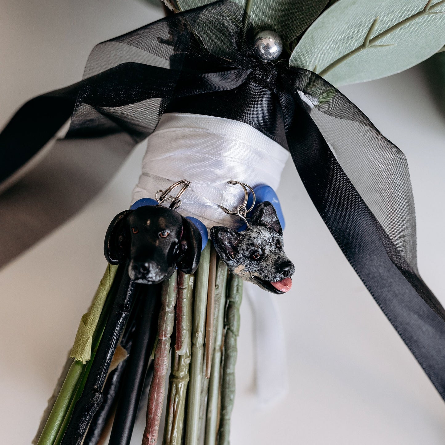 Custom pet bouquet pendant charm