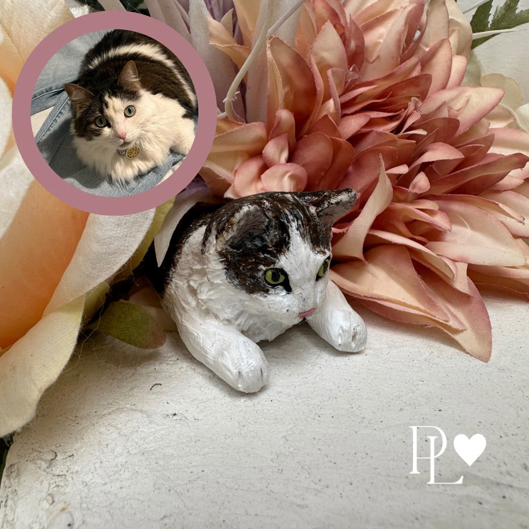 Custom pet wedding cake topper - full body