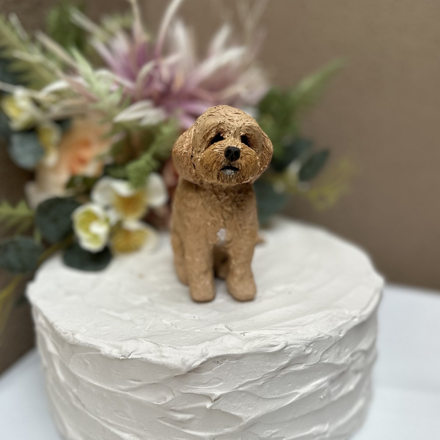 Handmade custom groodle cake topper