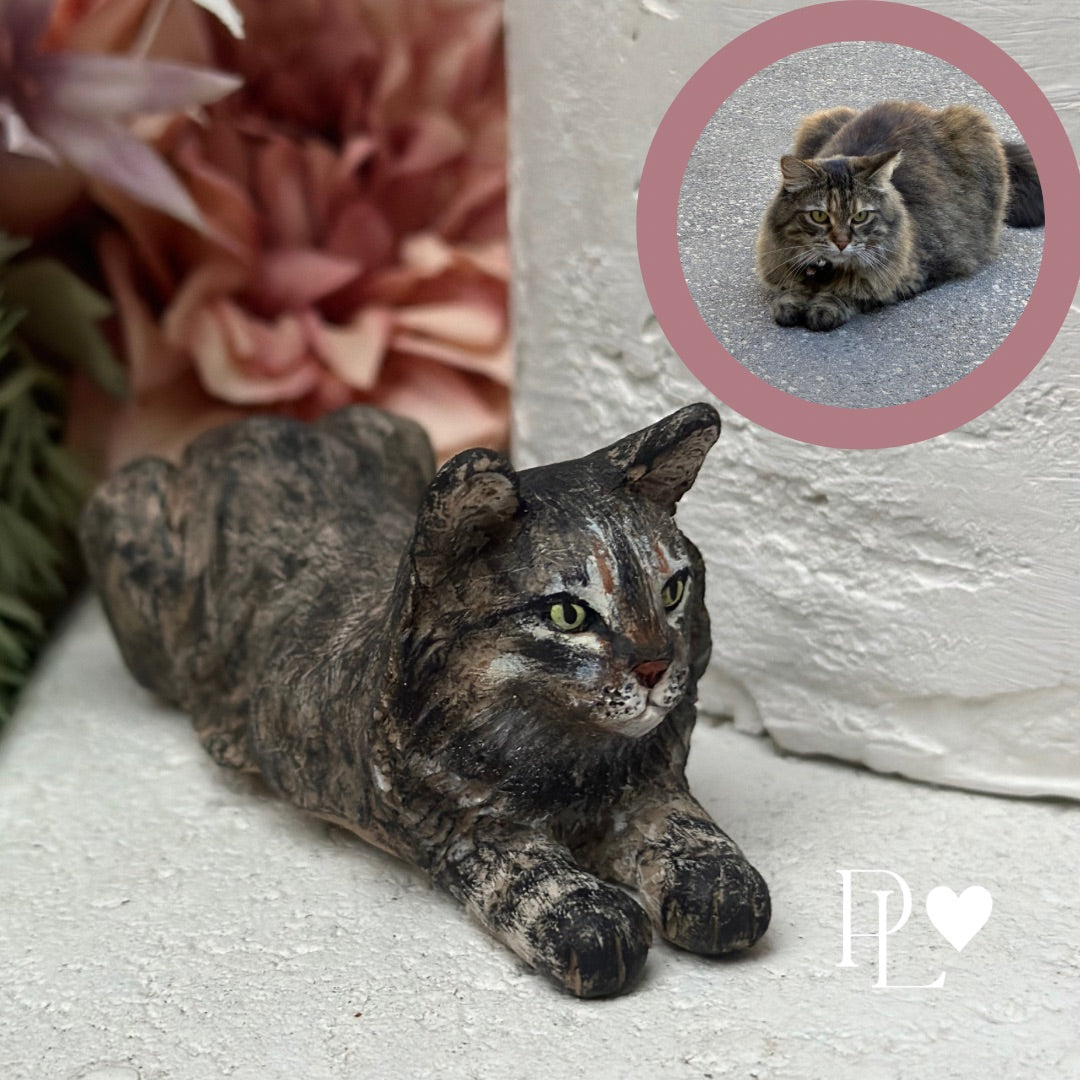 Custom pet wedding cake topper - full body