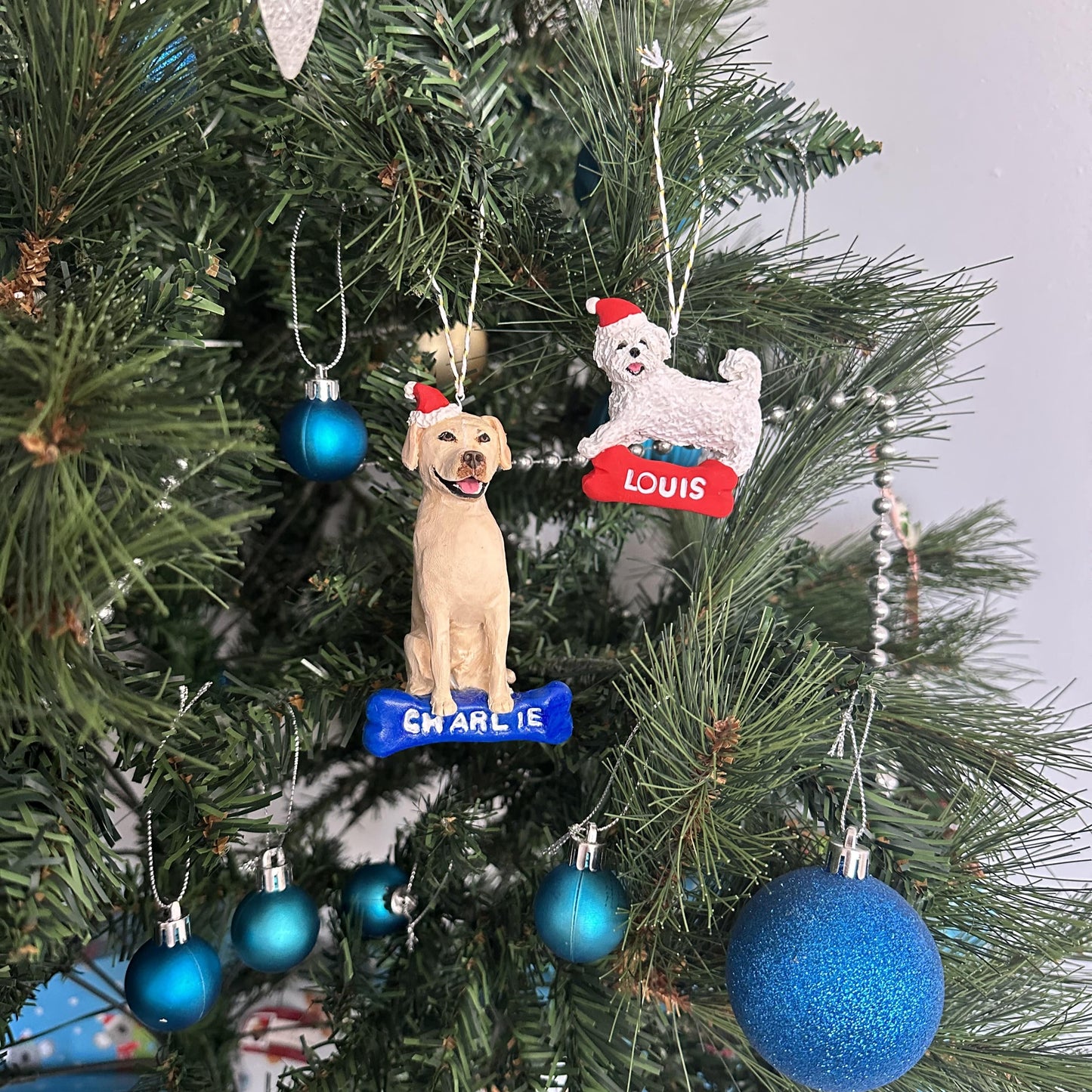 Custom pet Christmas tree ornaments- full body