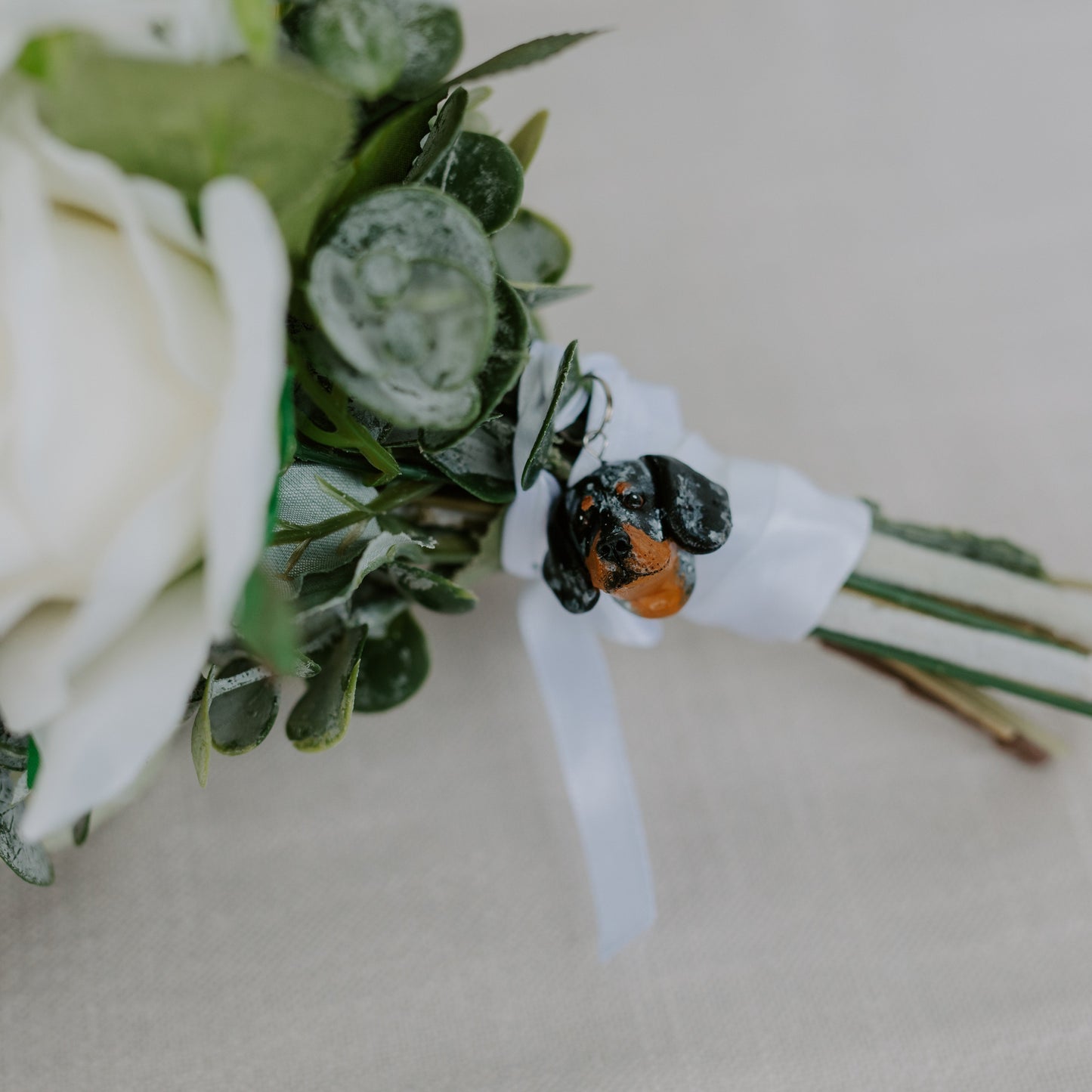 Custom pet bouquet pendant charm