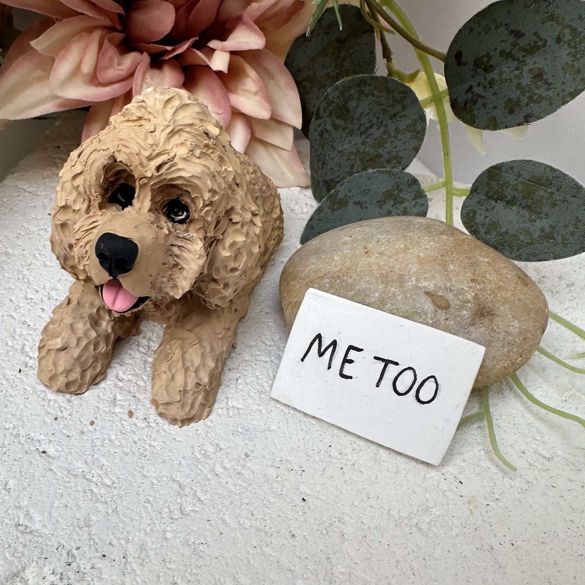 Handmade cocker spaniel custom wedding cake topper.