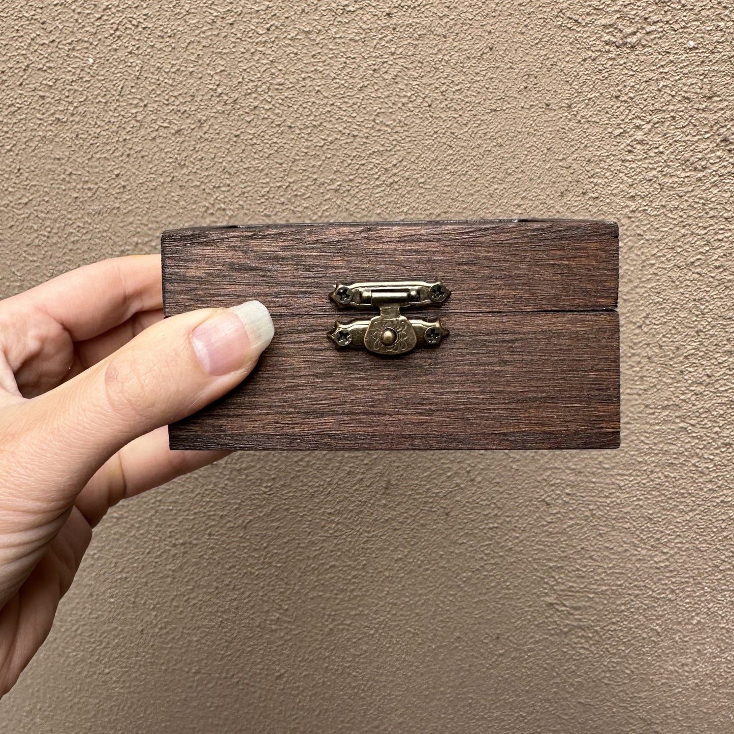 Cufflinks or double ring timber gift box