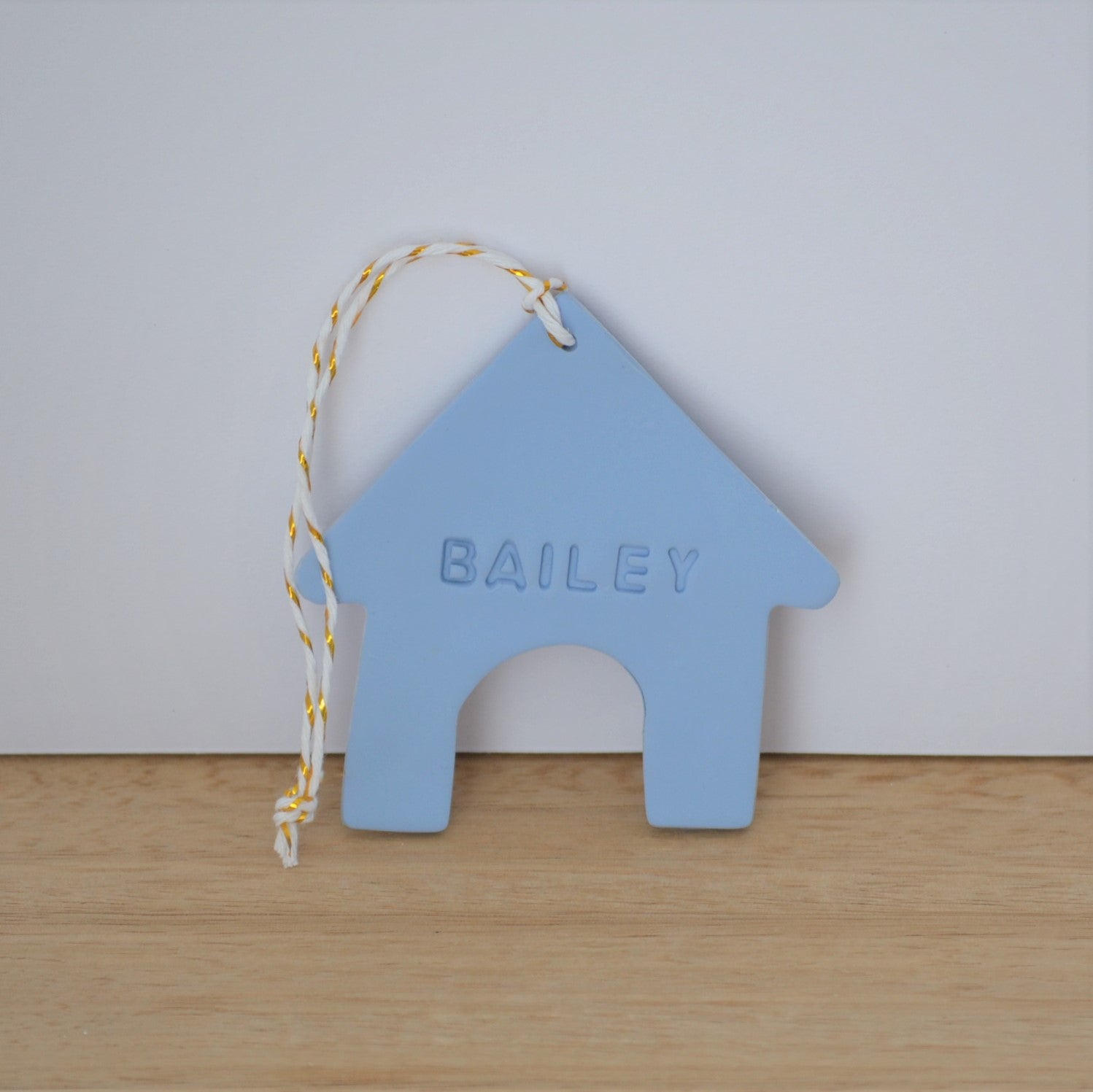 Personalised pet name christmas ornament