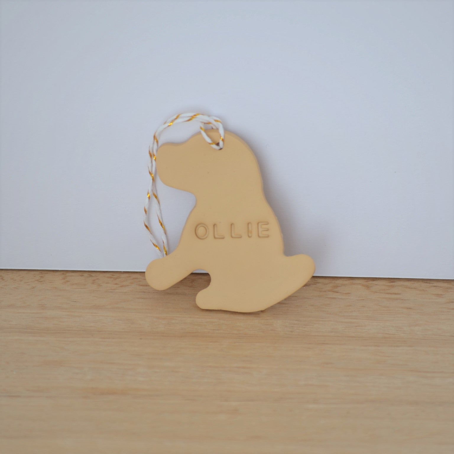 Personalised pet name christmas ornament