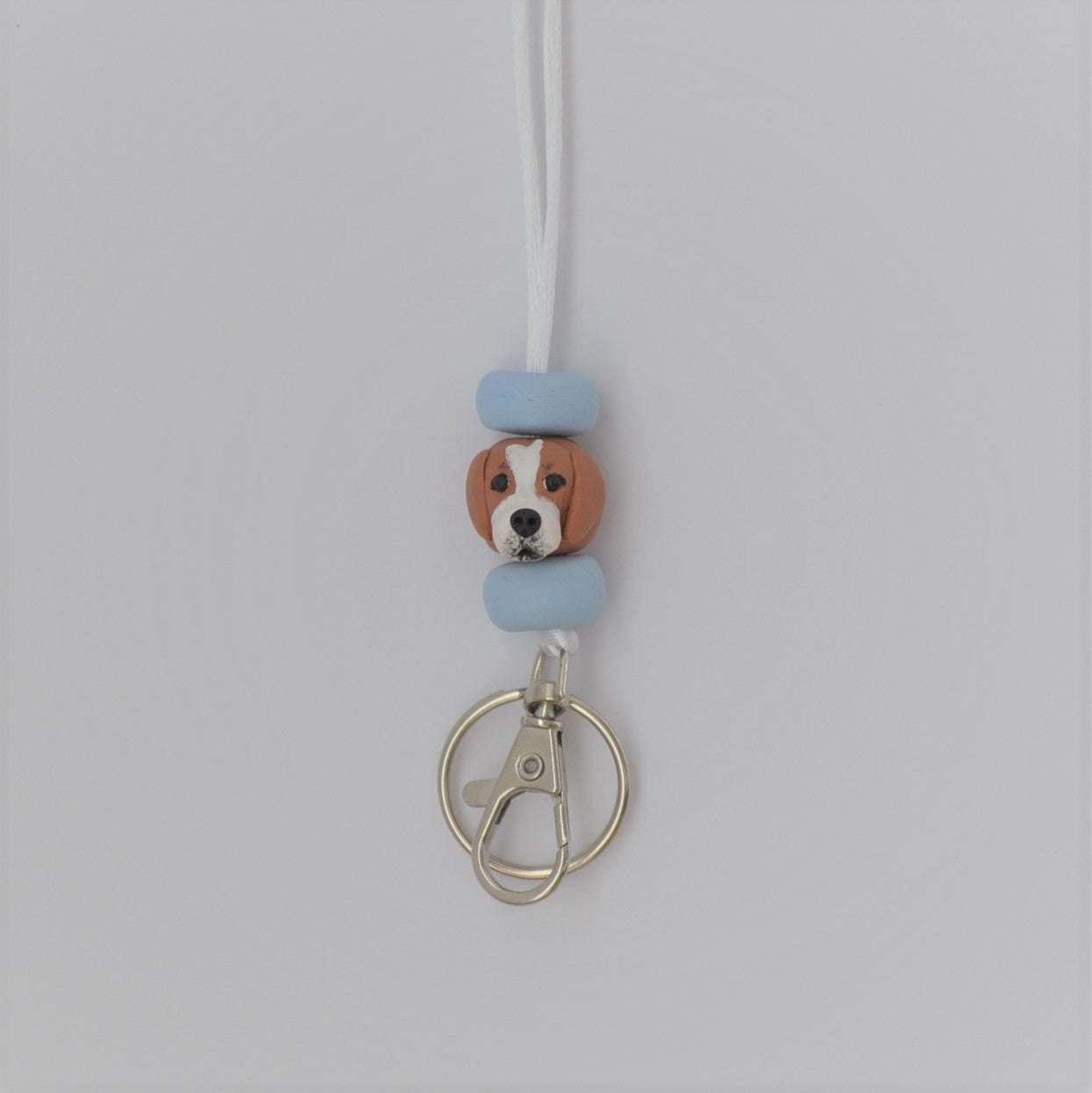 Custom dog beaded handmade lanyard