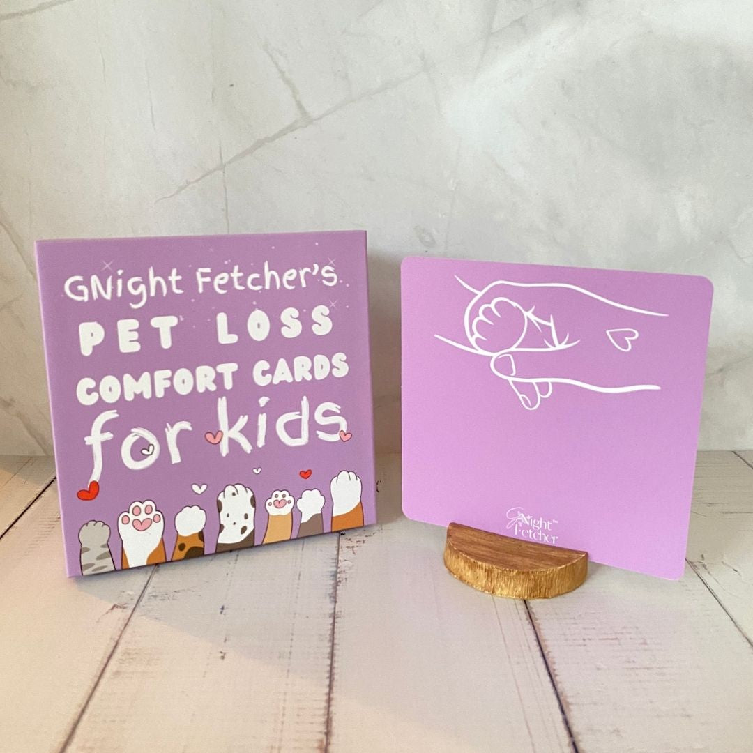 Pet Loss Comfort Cards For Kids - 51 Affirmations with Prompts