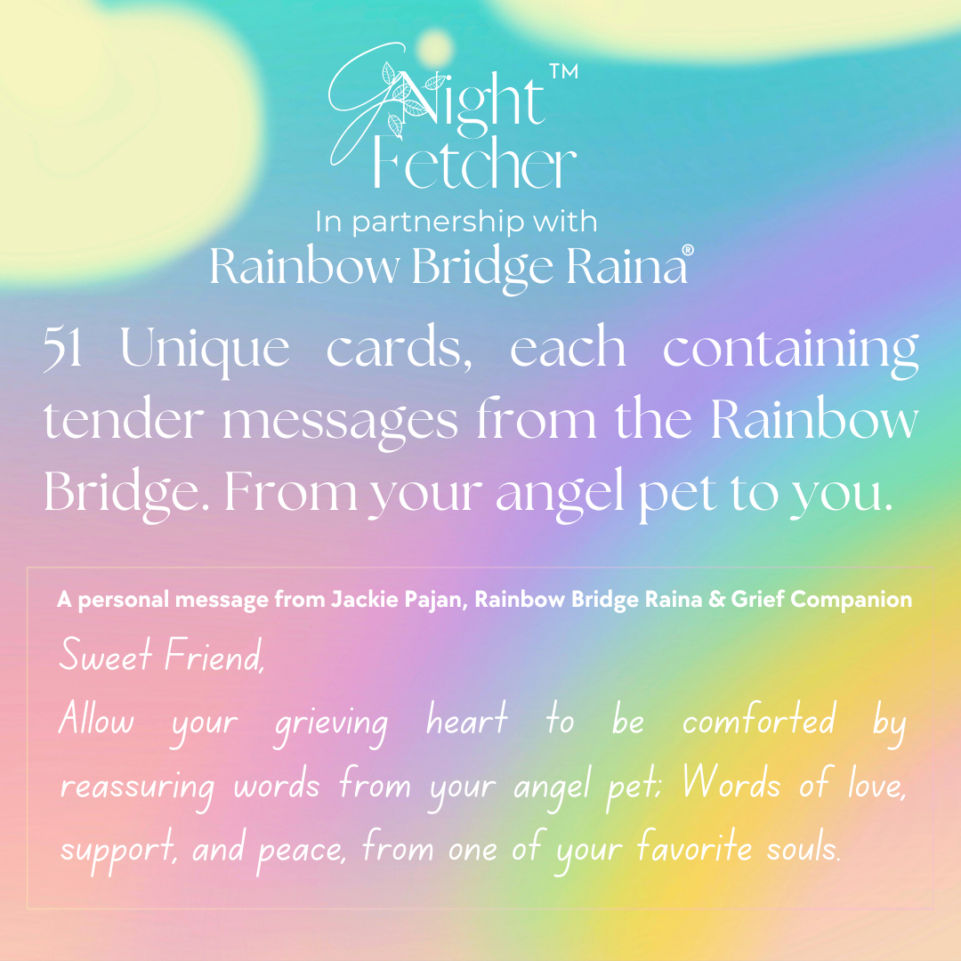 Messages from My Pet Angel- pet loss sympathy cards