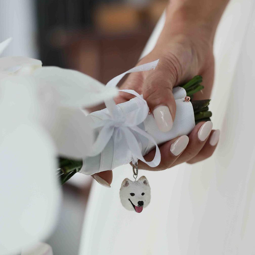 Custom pet bouquet pendant charm
