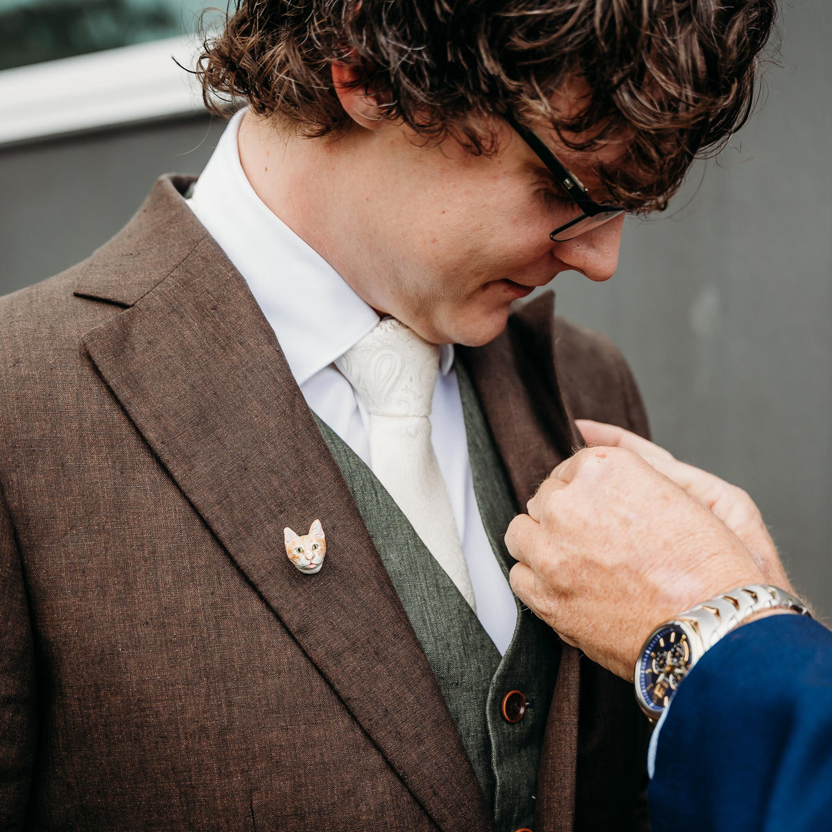 Custom pet brooch or lapel pin