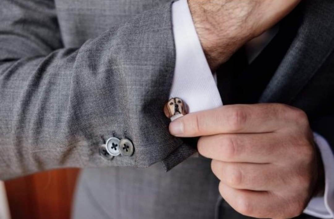 Custom pet cufflinks – Pawfect Love