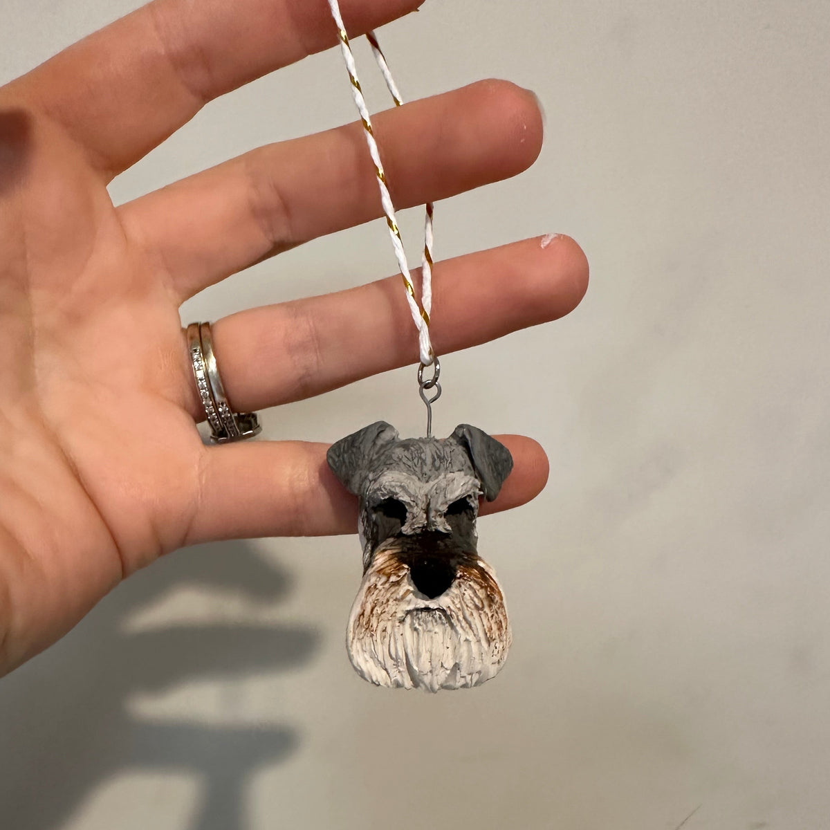 Custom pet Christmas tree ornaments- face