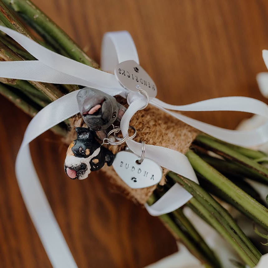 Custom pet bouquet pendant charm