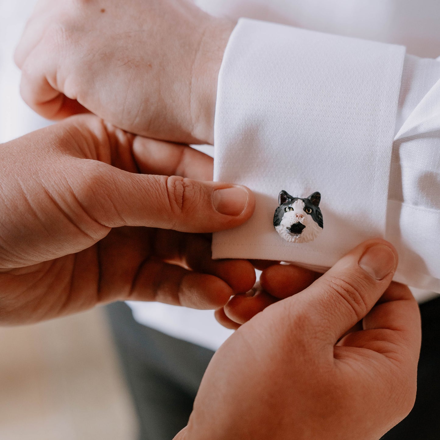 Custom pet cufflinks