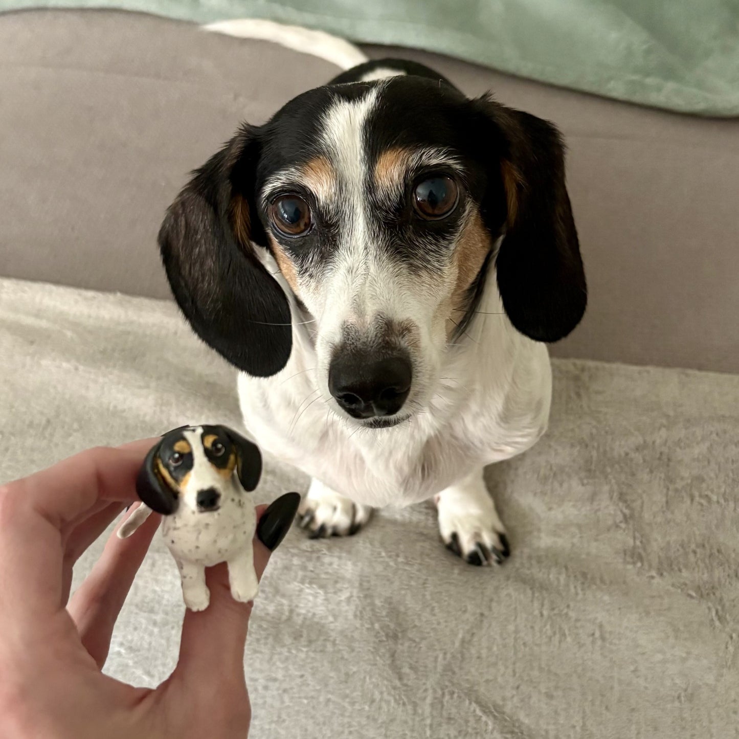 Custom pet wedding cake topper - full body