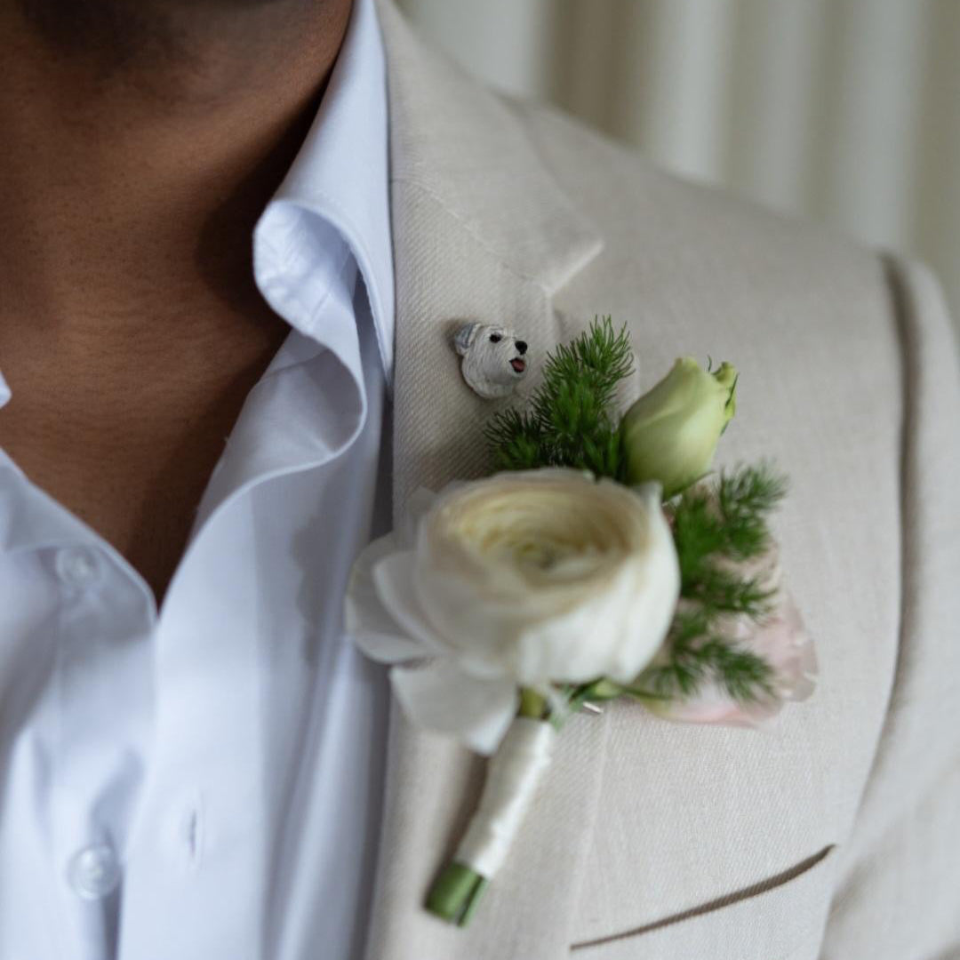 Custom pet brooch or lapel pin