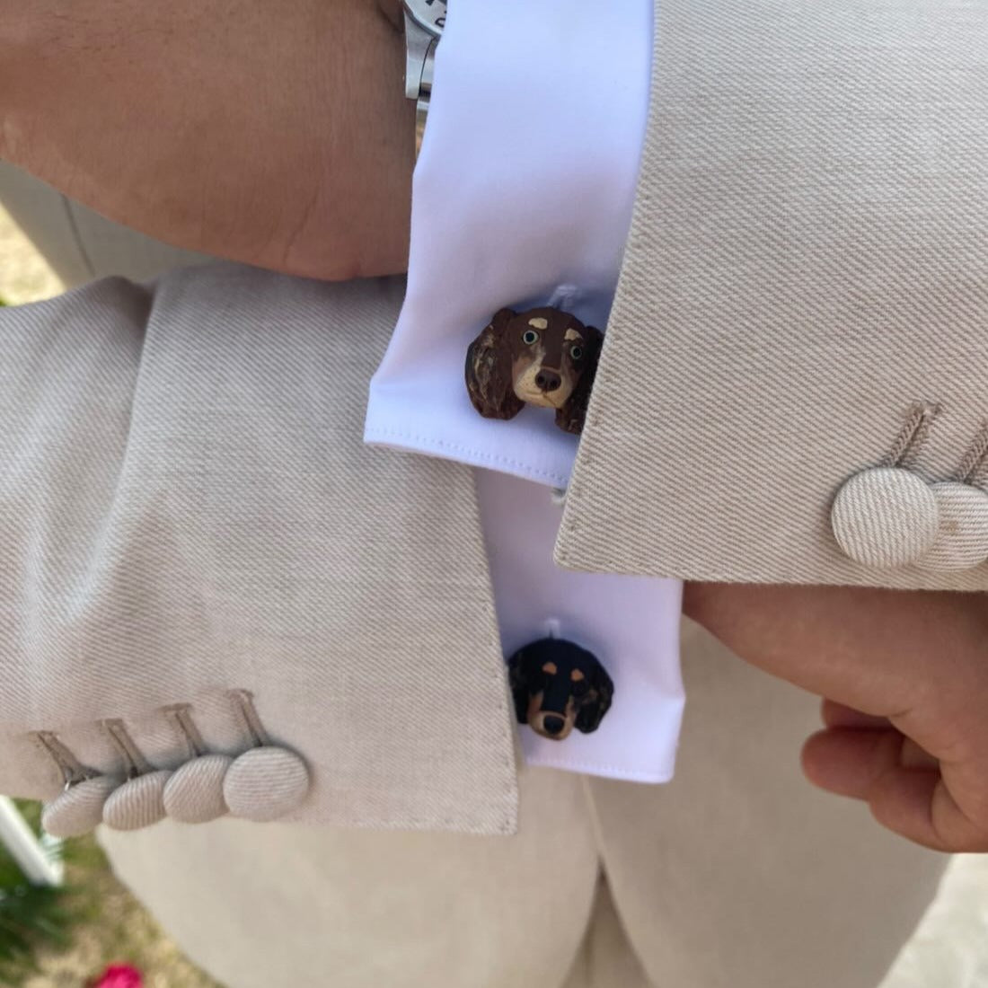 Custom pet cufflinks – Pawfect Love